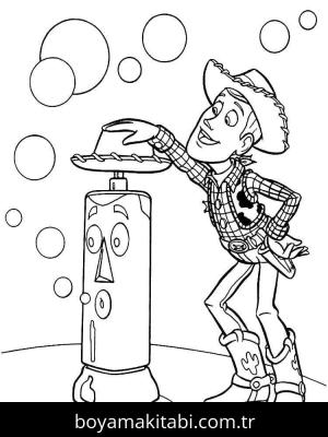 Toy Story boyama sayfası – sanatsal çalışma, çocuklar için