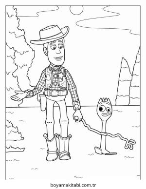 Toy Story boyama sayfası – renkli çizimler, okul öncesi