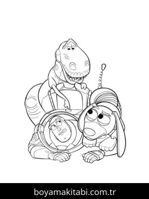 Toy Story boyama sayfası – çocuklar için, çizgi film temalı