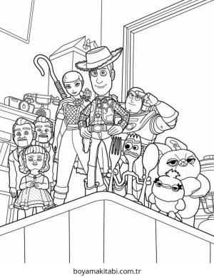 Toy Story boyama sayfası – yaratıcılık, eğlenceli etkinlik