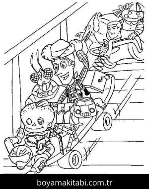 Toy Story boyama sayfası – yaratıcılık, eğlenceli etkinlik