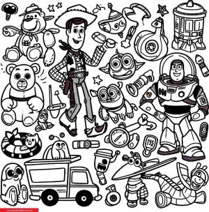 Toy Story boyama sayfası, Toy Story coloring page, , 