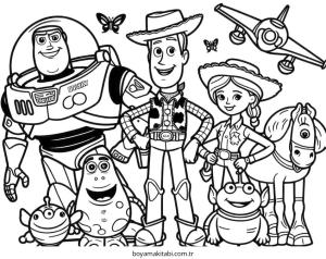 Toy Story boyama sayfası – evde etkinlik, ücretsiz yazdır