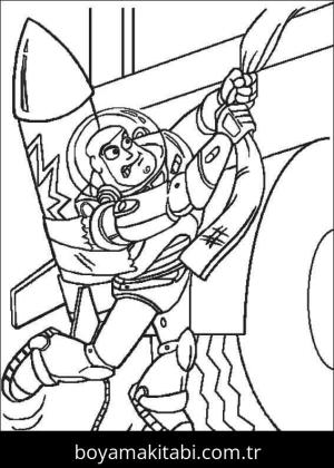 Toy Story boyama sayfası – kolay boyama, eğitici aktivite