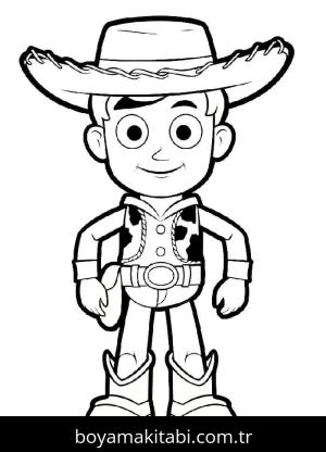 Toy Story boyama sayfası – kolay boyama, eğitici aktivite