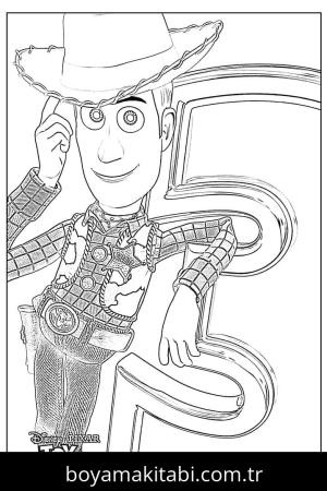 Toy Story boyama sayfası – boyama çalışması, yaratıcılığı geliştirir