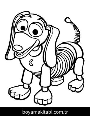 Toy Story boyama sayfası – çizgi film temalı, basit çizim