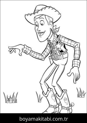 Toy Story boyama sayfası – eğlenceli etkinlik, el becerilerini geliştirir