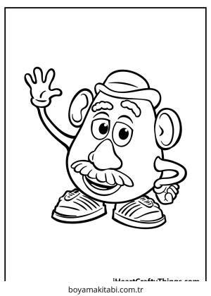 Toy Story boyama sayfası – eğlenceli etkinlik, el becerilerini geliştirir