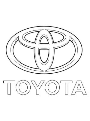 Toyota boyama sayfası,  coloring page, Toyota logosu, 