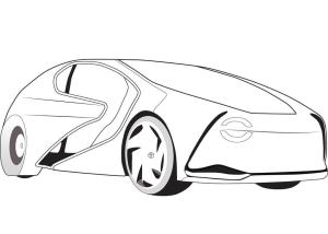 Toyota boyama sayfası,  coloring page, Toyota Concept-i, 