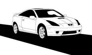 Toyota boyama sayfası,  coloring page, Toyota Celica, 