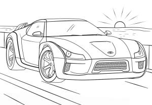 Toyota boyama sayfası,  coloring page, Toyota Supra, 