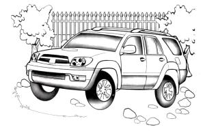 Toyota boyama sayfası,  coloring page, Toyota 4Runner, 