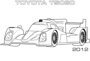 Toyota boyama sayfası,  coloring page, 2012 Toyota TS030, 