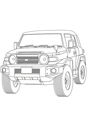 Toyota boyama sayfası,  coloring page, Toyota FJ Cruiser, 