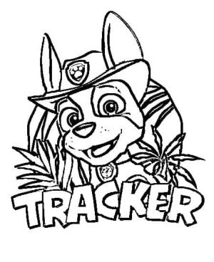 Tracker Paw Patrol boyama sayfası,  coloring page, Tracker Paw Patrol çizimi, 