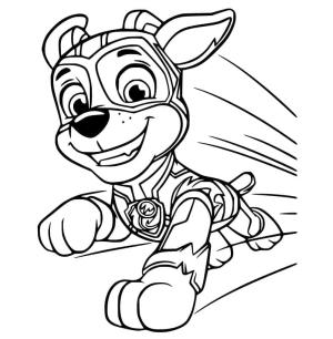 Tracker Paw Patrol boyama sayfası,  coloring page, Harika Tracker Paw Patrol, 