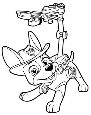 Tracker Paw Patrol boyama sayfası,  coloring page, Tracker Paw Patrol resmi, 