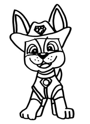 Tracker Paw Patrol boyama sayfası,  coloring page, Tracker Paw Patrol yazdırılabilir, 