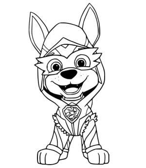 Tracker Paw Patrol boyama sayfası,  coloring page, Süper Tracker Paw Patrol, 