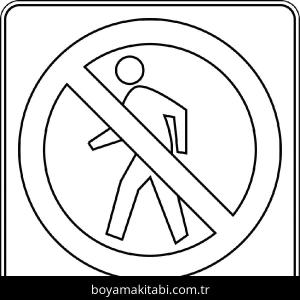 Trafik İşaretleri boyama sayfası – yaratıcılığı geliştirir, keyifli zaman