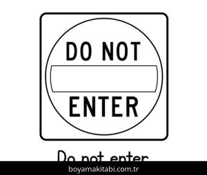 Trafik İşaretleri boyama sayfası – renkli çizimler, okul öncesi