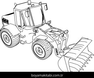 Traktör boyama sayfası – eğitici aktivite, yaratıcılık