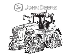 Traktör boyama sayfası,  coloring page, John Deere 2, 