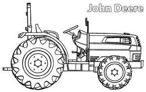 Traktör boyama sayfası,  coloring page, John Deere 1, 