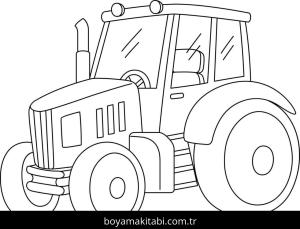 Traktör boyama sayfası – ücretsiz yazdır, boyama etkinliği