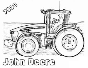 Traktör boyama sayfası,  coloring page, John Deere 7930, 