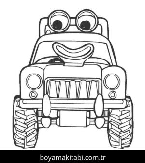 Traktör boyama sayfası – yaratıcılık, eğlenceli etkinlik