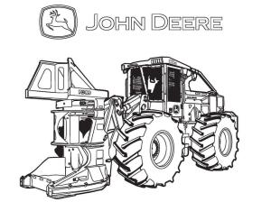 Traktör boyama sayfası,  coloring page, John Deere 5, 