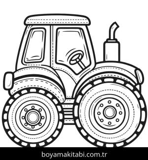 Traktör boyama sayfası,  coloring page, harika, oyunlu, klasik