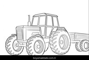 Traktör boyama sayfası – ücretsiz yazdır, boyama etkinliği