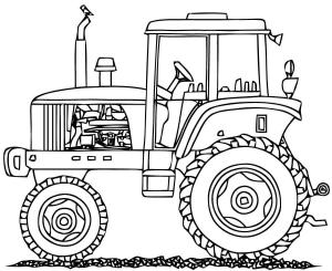 Traktör boyama sayfası,  coloring page, Traktör 2, 