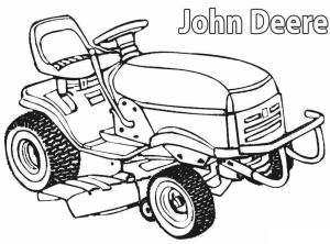 Traktör boyama sayfası,  coloring page, John Deere 3, 