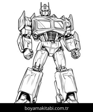Transformers boyama sayfası – boyama etkinliği, çocuk aktivitesi