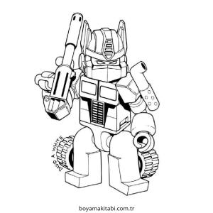Transformers boyama sayfası – PDF indir, sevimli karakter