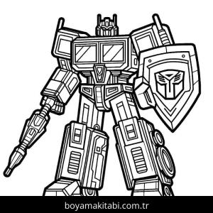Transformers boyama sayfası – keyifli zaman, renkli çizimler