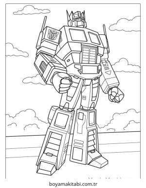 Transformers boyama sayfası – keyifli zaman, renkli çizimler