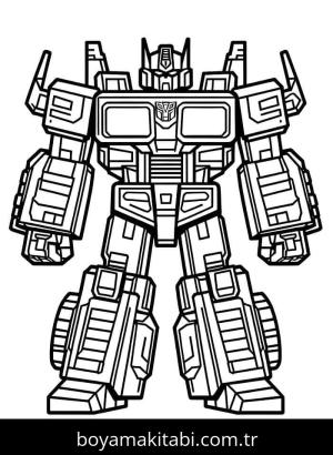 Transformers boyama sayfası – yaratıcılığı geliştirir, keyifli zaman