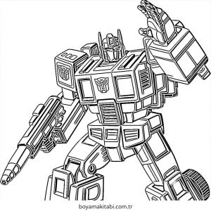 Transformers boyama sayfası – boyama çalışması, yaratıcılığı geliştirir