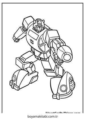 Transformers boyama sayfası – boyama çalışması, yaratıcılığı geliştirir