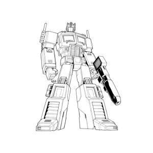 Transformers boyama sayfası, Transformers coloring page, Çizim Yazdırılabilir Optimus Prime, 