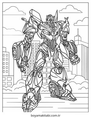 Transformers boyama sayfası – yaratıcılığı geliştirir, keyifli zaman