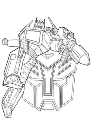 Transformers boyama sayfası, Transformers coloring page, Autobot Transformer, 