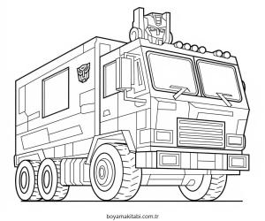 Transformers boyama sayfası – boyama etkinliği, çocuk aktivitesi