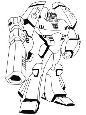 Transformers boyama sayfası, Transformers coloring page, Çizgi film Transformers Megatron, 